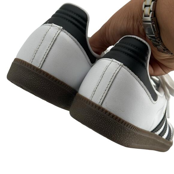 Adidas White Black Samba Sneakers Womens 7 - Picture 11 of 12